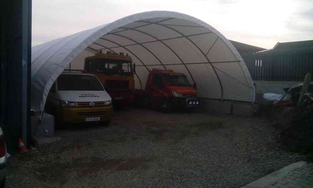 Zastřešení kontejneru 6x12 m, kontejnerový stan kontejnerová - foto 2