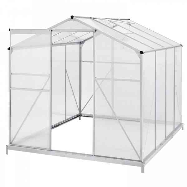 Hliníkový polykarbonátový skleník 4,75 m² - 190 x 253 x 195  - foto 4