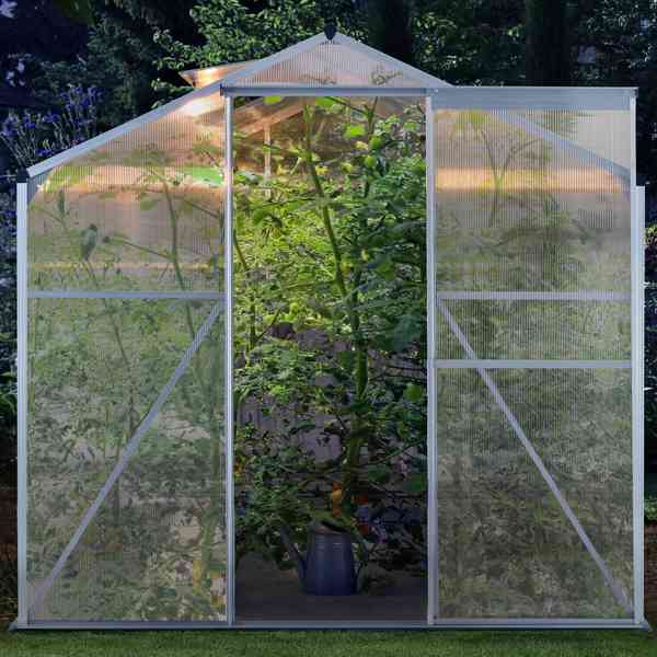 Hliníkový polykarbonátový skleník 4,75 m² - 190 x 253 x 195  - foto 2