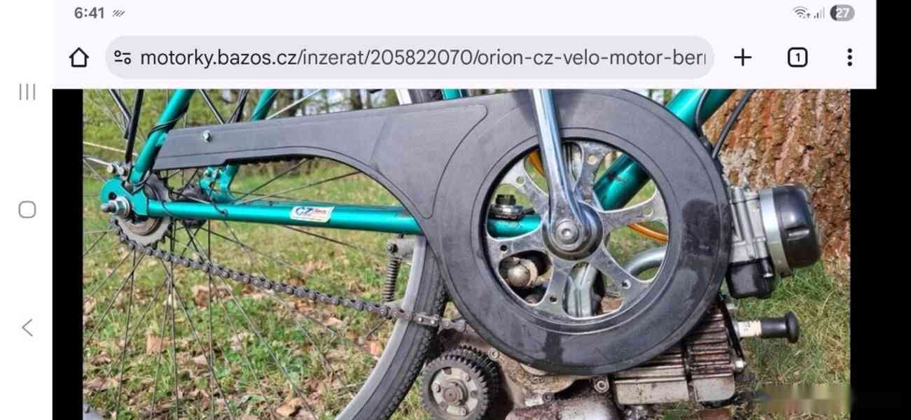 ORION ČZ VELO, motor Bernardi, originální stav - foto 5