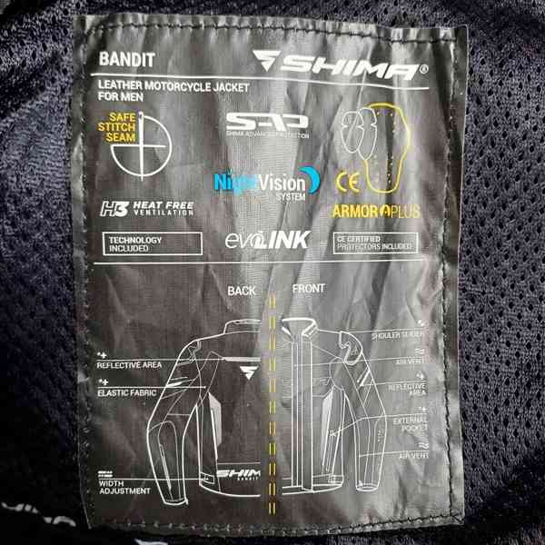 Kožená bunda Shima Bandit 2.0 - foto 10