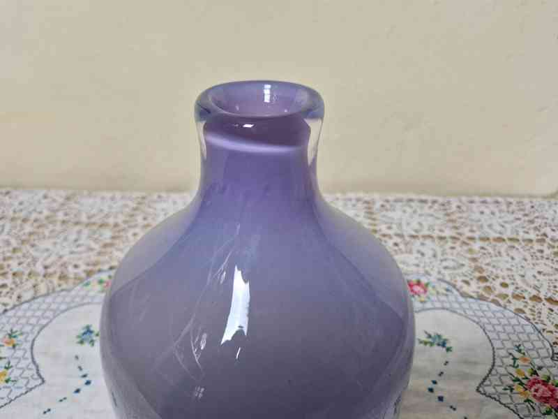 Masivní fialová Váza Jaroslav Svoboda - foto 4