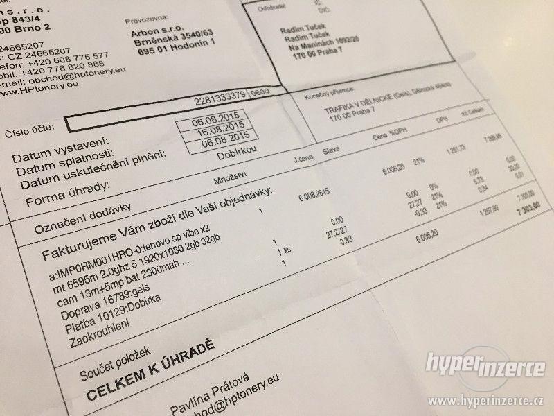 Lenovo X2 Vibe gold, v záruce do 8/2017 - foto 13