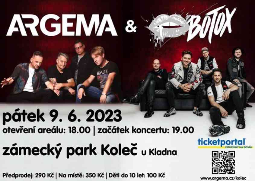Vstupenky na koncert ARGEMA&BOTOX
