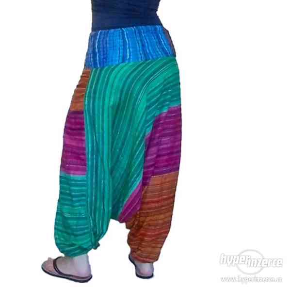 Harémové Etno kalhoty z Indie ze 100% bavlny - foto 2