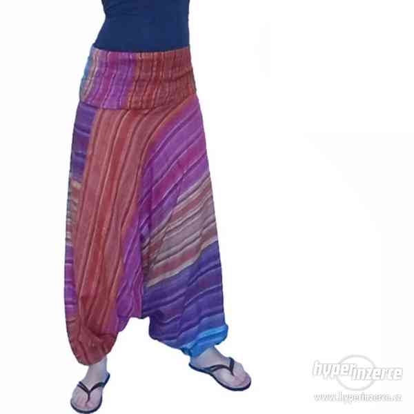 Harémové Etno kalhoty z Indie ze 100% bavlny - foto 3