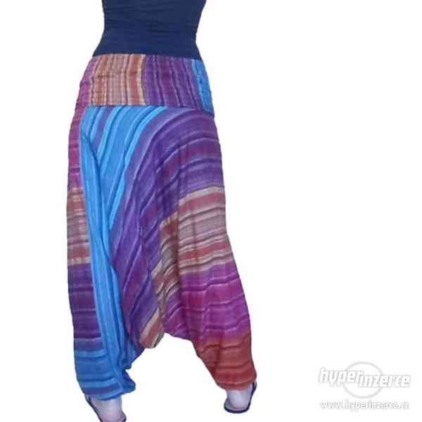 Harémové Etno kalhoty z Indie ze 100% bavlny - foto 4