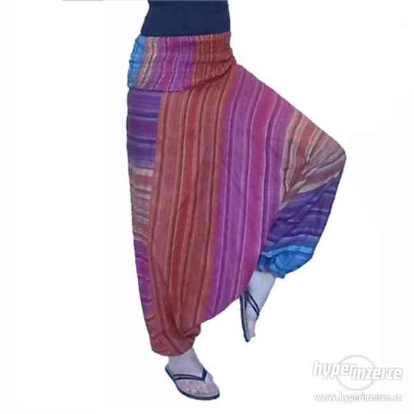Harémové Etno kalhoty z Indie ze 100% bavlny - foto 5