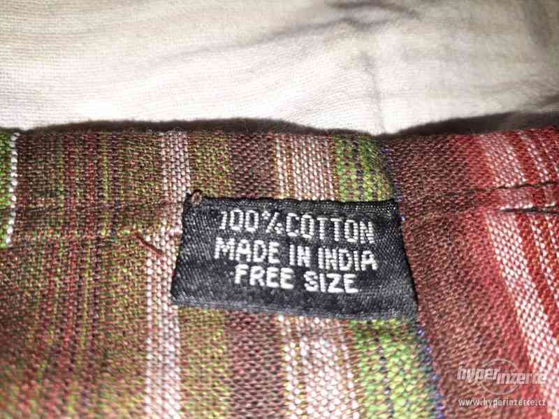 Harémové Etno kalhoty z Indie ze 100% bavlny - foto 8