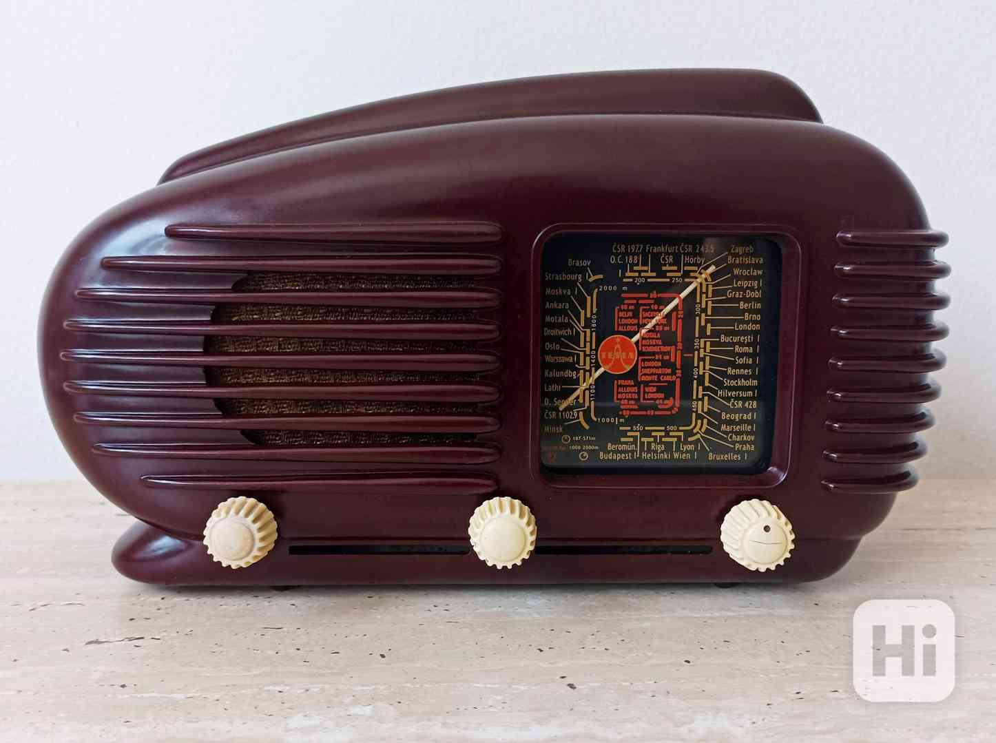 Starožitné rádio Tesla Talisman 308U, Art Deco - foto 1