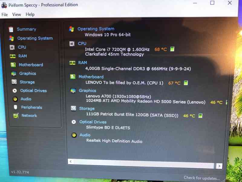 Lenovo A700 All In One PC - dotykový 23" 1920x1080, Core i7 - foto 4