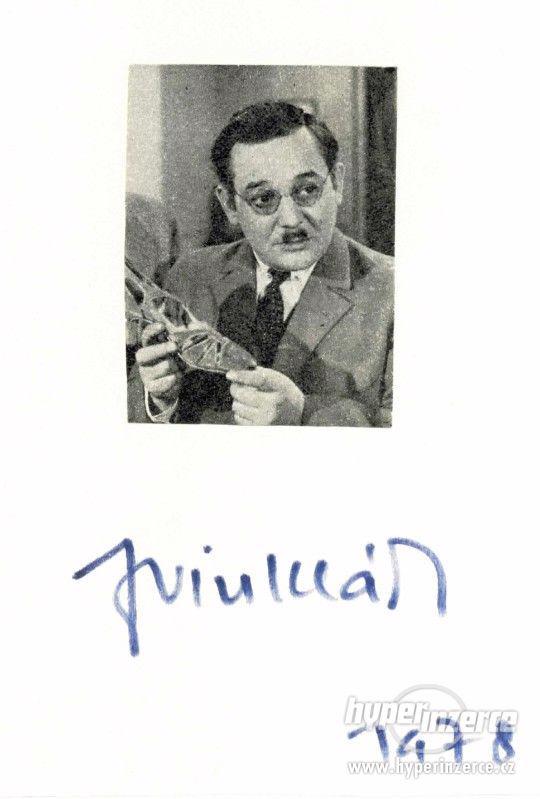 Autogram Josefa Vinkláře