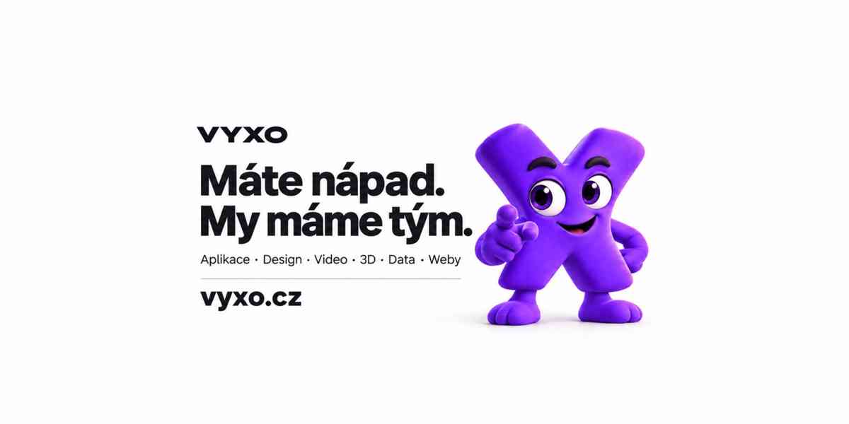 VYXO – projekt do 24 h: aplikace, design, video, data