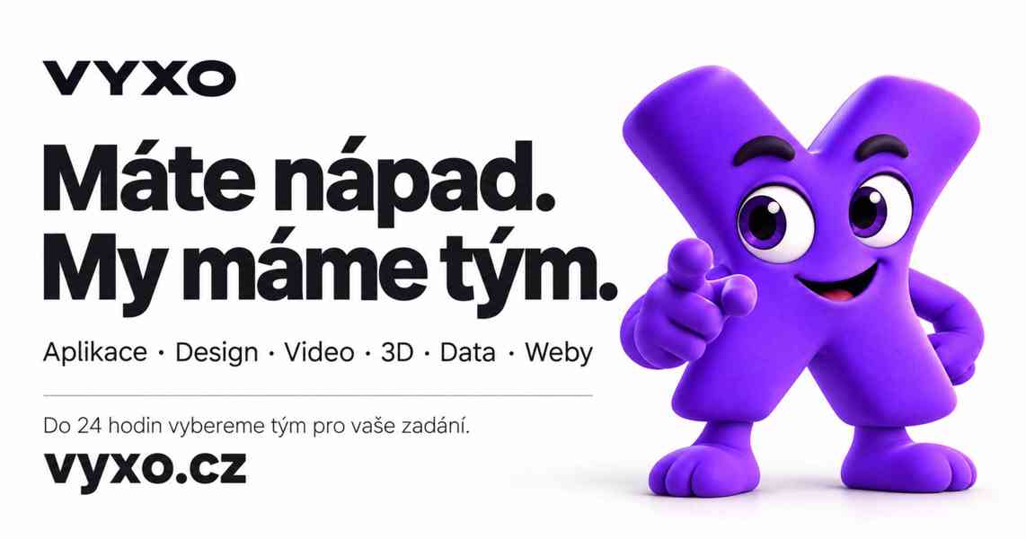 VYXO – projekt do 24 h: aplikace, design, video, data - foto 2