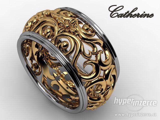 Exklusivní zlatý prsten"Catherine"-ORIN - foto 1