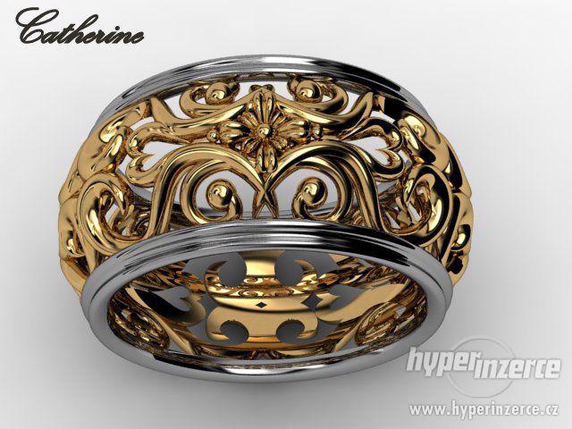 Exklusivní zlatý prsten"Catherine"-ORIN - foto 4