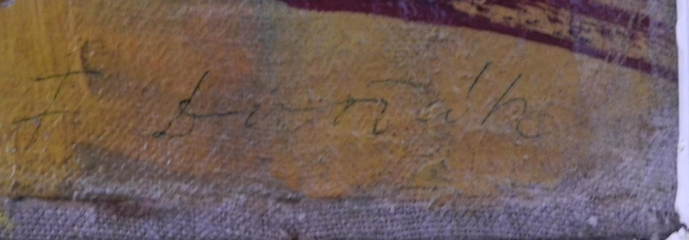 Dvořák František (1925-2000)-Pod kostelem olej na plátně  - foto 2