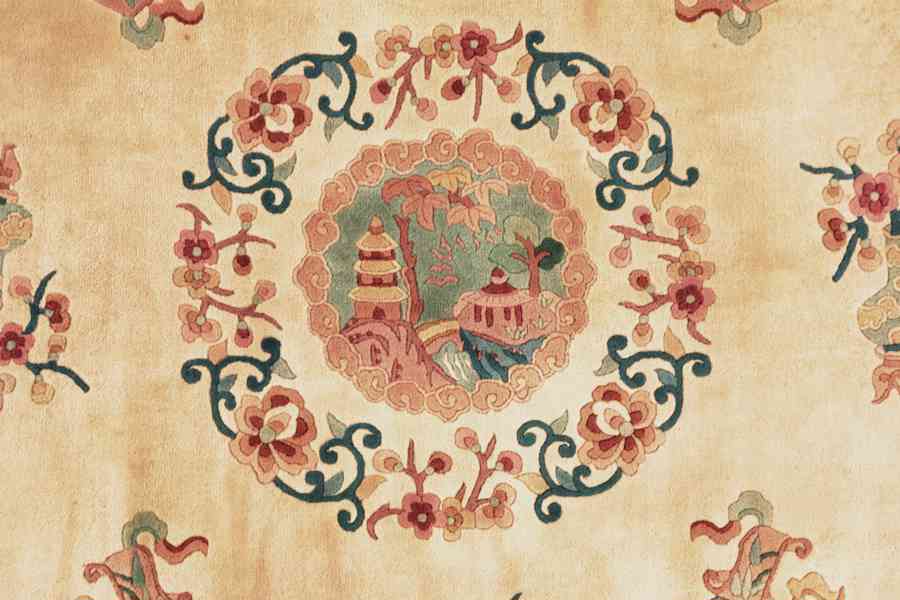 Čínský ručně vázaný koberec „Štěstí” 353 x 246 cm - foto 3