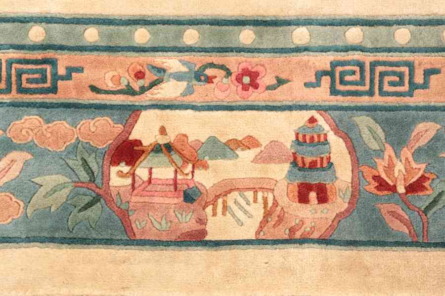 Čínský ručně vázaný koberec „Štěstí” 353 x 246 cm - foto 4