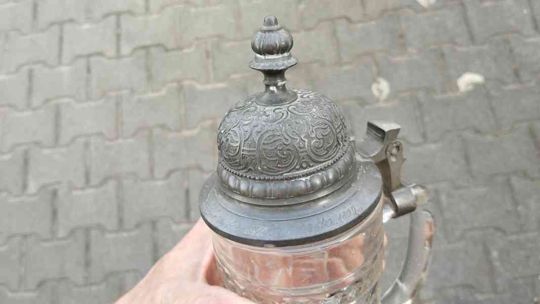 Starý skleněný korbel do vaší sbírky. - foto 11