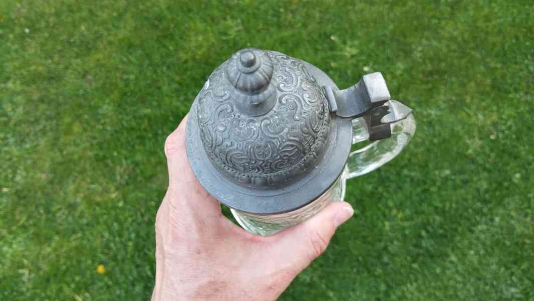 Starý skleněný korbel do vaší sbírky. - foto 4