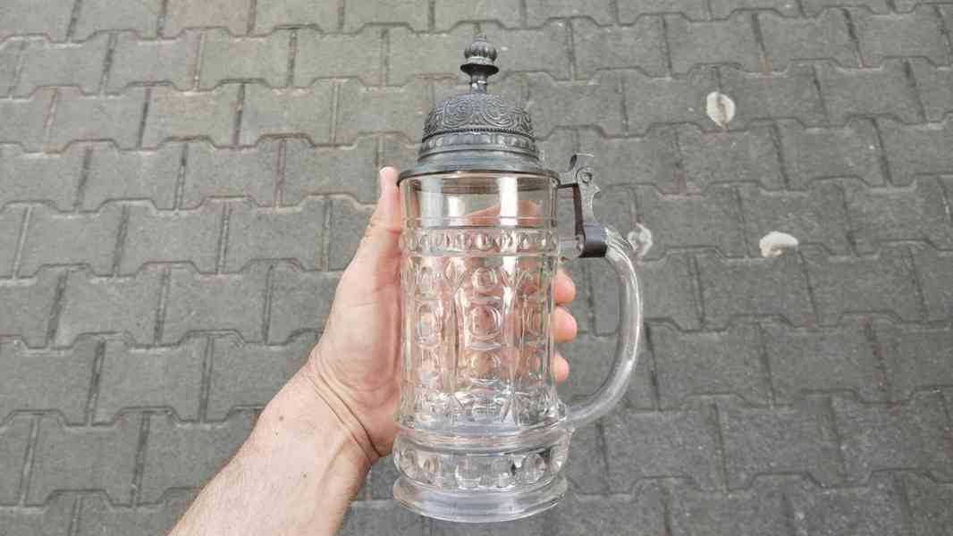 Starý skleněný korbel do vaší sbírky. - foto 9
