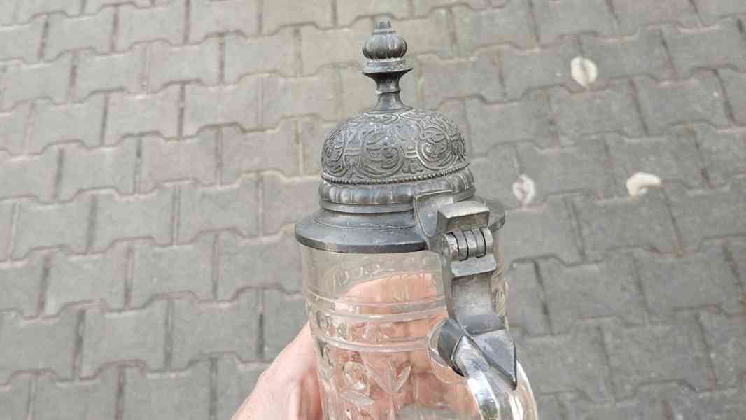 Starý skleněný korbel do vaší sbírky. - foto 10
