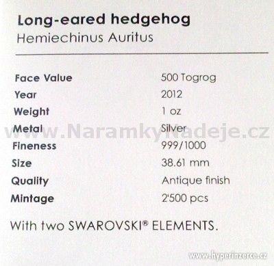 Mince Long eared Hedgehog Mongolia 500 Togrog 2012 - foto 5