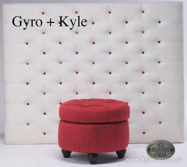 Chesterfield taburet Gyro - foto 6