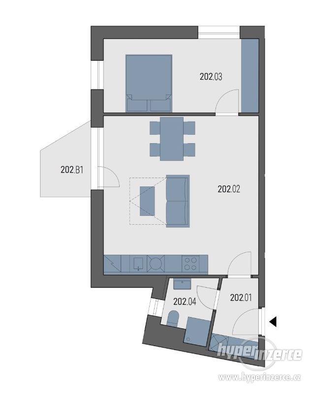 Prodej bytu 2+kk,  2. NP,  56 m2, balkon, Praha 9 - foto 1