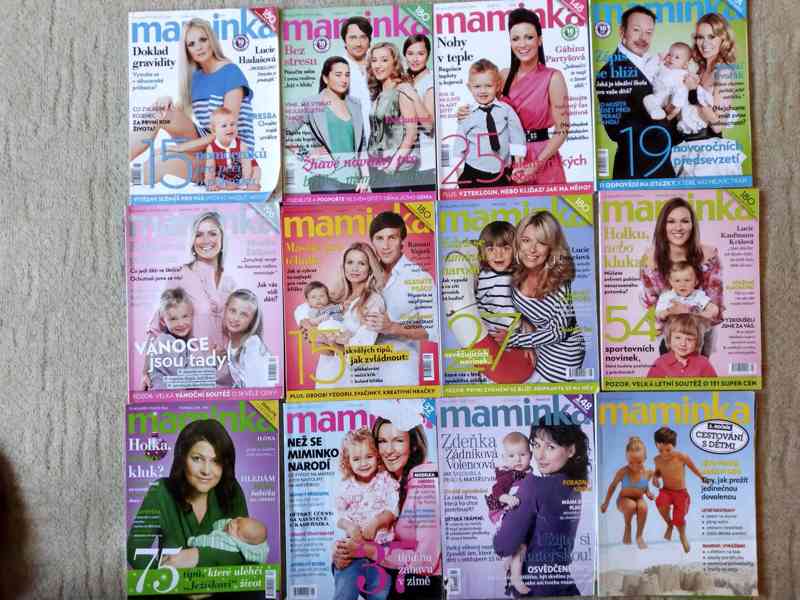 Starší  časopisy Maminka, Betynka, Miminko, Máma a já, Dítě