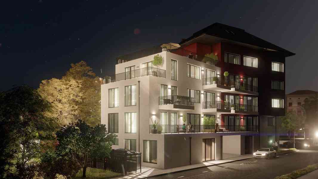 Prodej bytu 1+kk 46 m² s balkonem, parking, sklepní kóje - foto 2