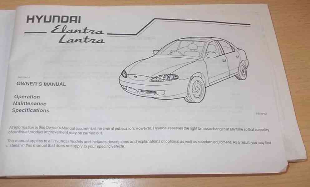 Hyundai LANTRA 2 - návod k obsluze - příručka uživatele - foto 2