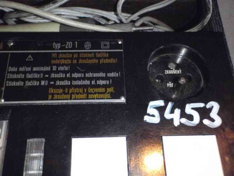 Zkoušečka elektrických předmětů ZO 1 METRA   - foto 4