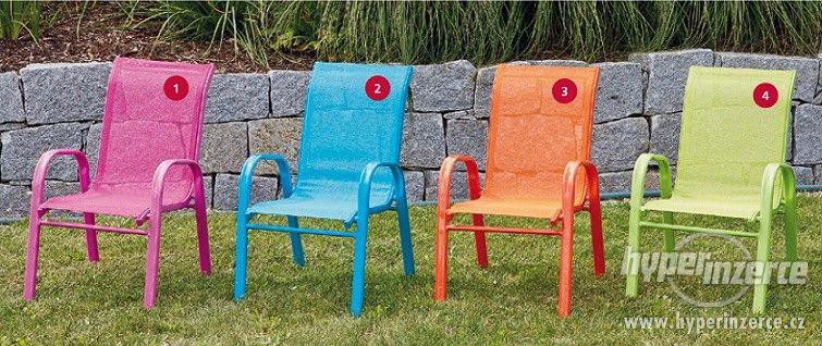 Dětské kvalitní křesílko židlička ALU - textil - foto 1