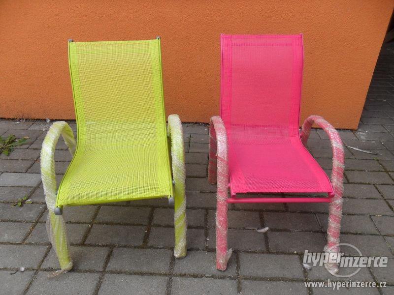 Dětské kvalitní křesílko židlička ALU - textil - foto 2