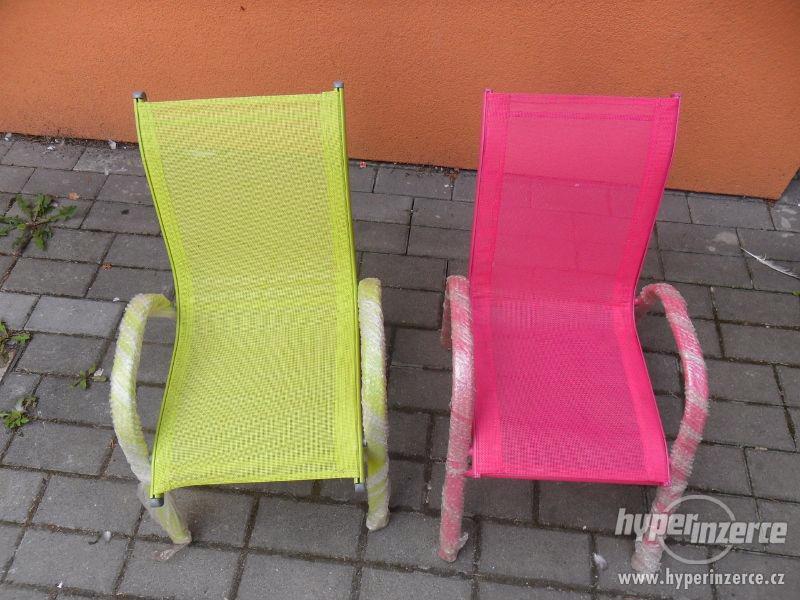 Dětské kvalitní křesílko židlička ALU - textil - foto 3