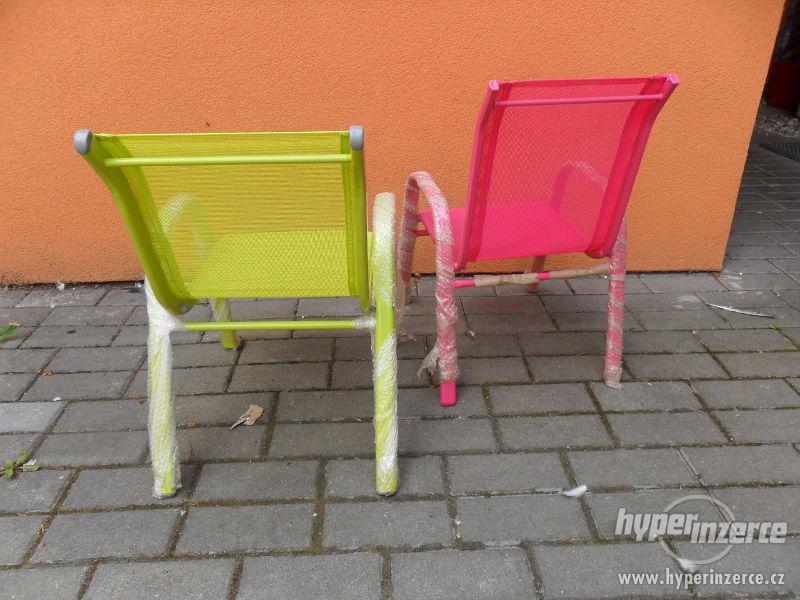 Dětské kvalitní křesílko židlička ALU - textil - foto 6
