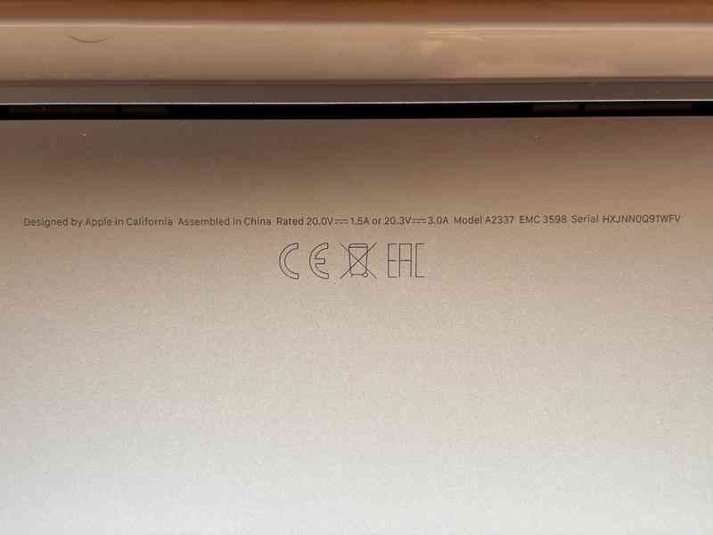 MacBook Air M1 8/256 GB, jako nový, záruka do 6/2027 - foto 7