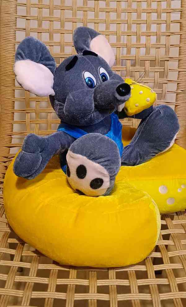 NOVÁ !! Větší plyšová MYŠ - foto 2