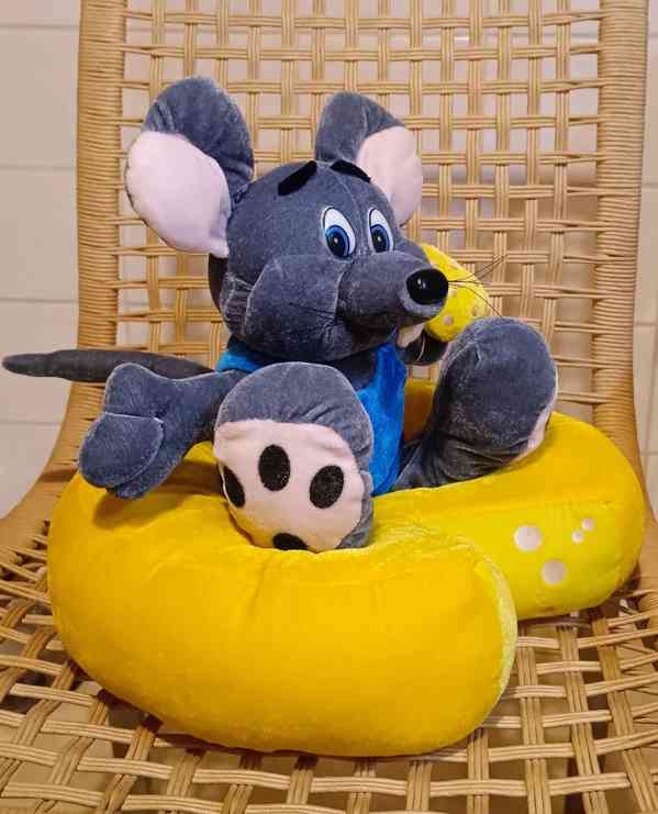 NOVÁ !! Větší plyšová MYŠ - foto 4