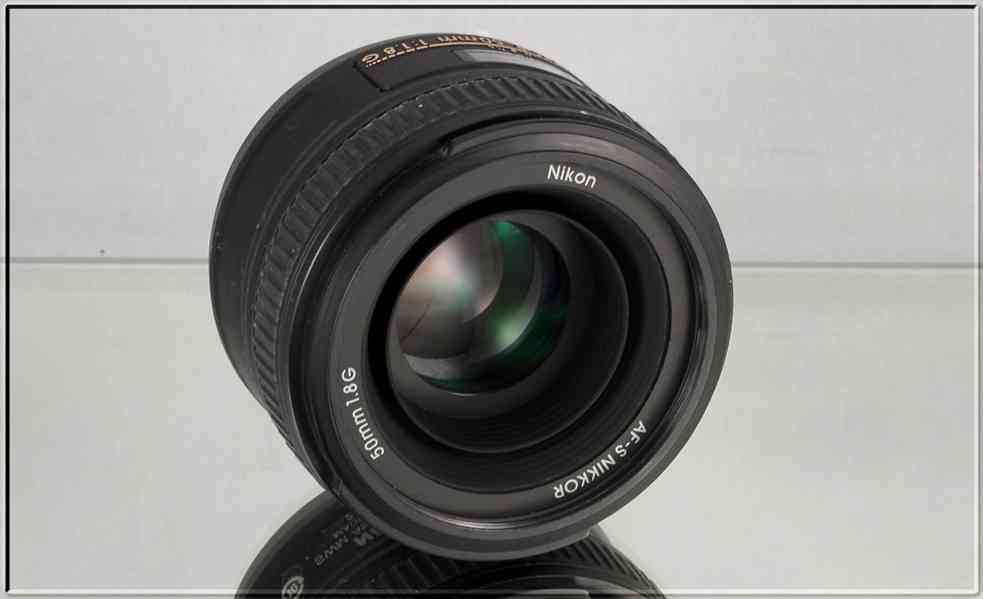 Nikon AF-S Nikkor 50mm f/1.8 G **1:1.8 FX Pevný - foto 4