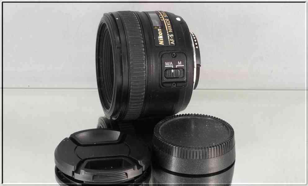 Nikon AF-S Nikkor 50mm f/1.8 G **1:1.8 FX Pevný - foto 3