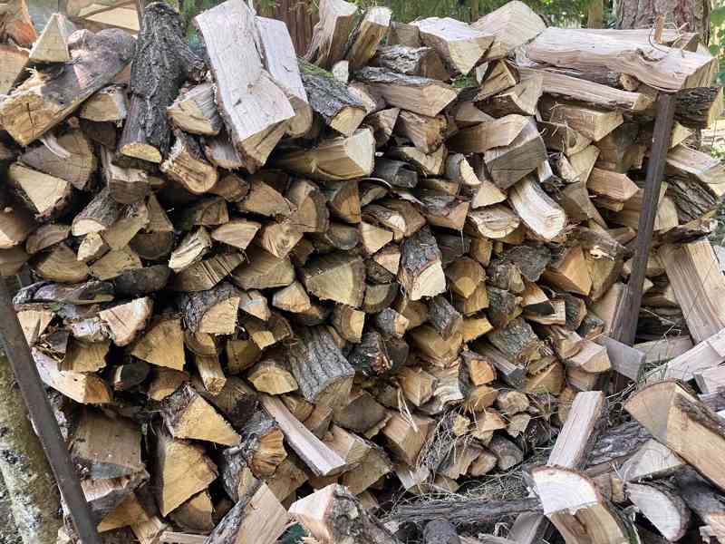 Štípané palivové dřevo dub - foto 1