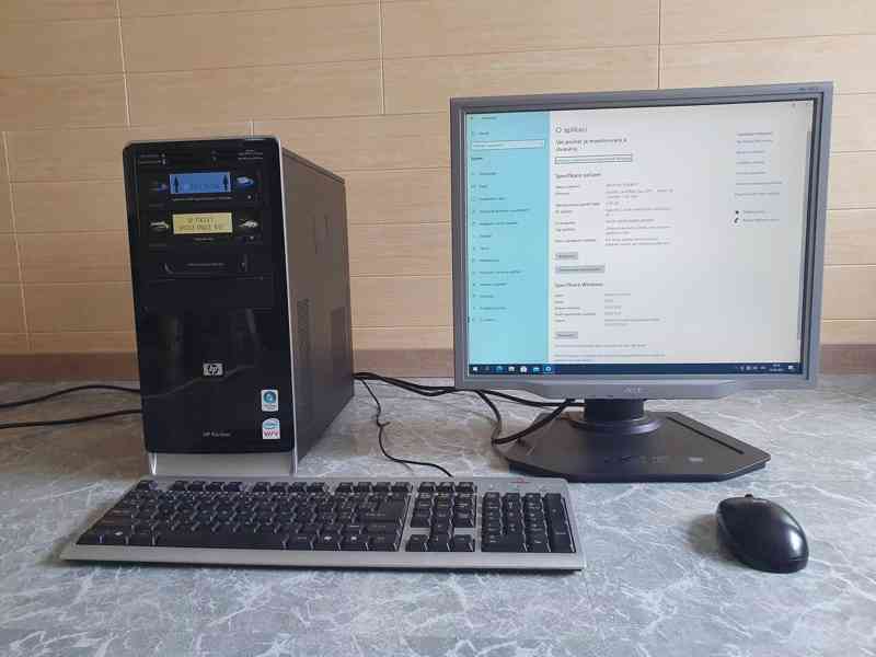 HP Pavilion+ Acer LCD19" monitor +klávesnice +myš +Win10 Pro - foto 1