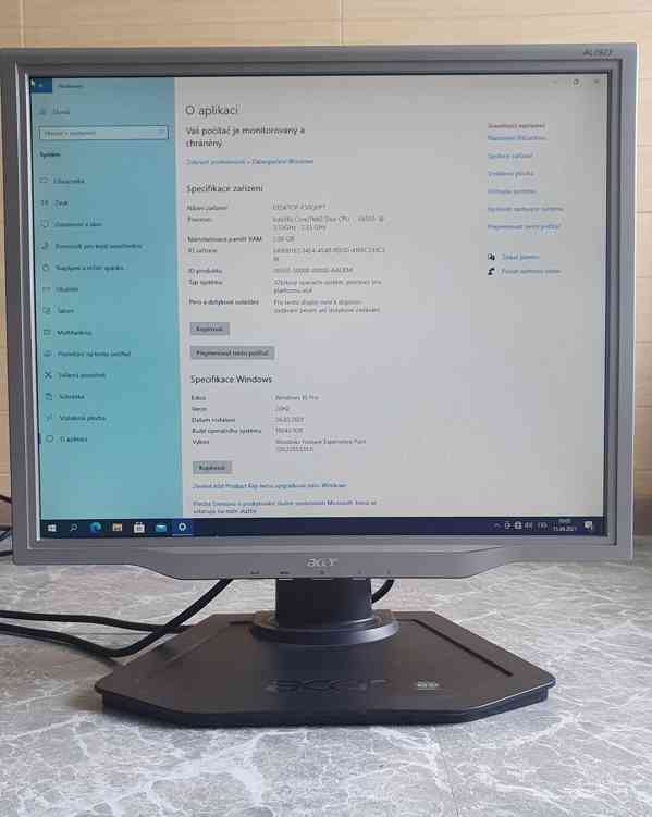 HP Pavilion+ Acer LCD19" monitor +klávesnice +myš +Win10 Pro - foto 2