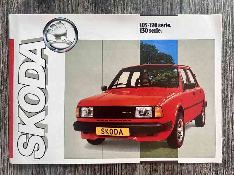 Dobový prospekt Škoda 105 - 120 - 130 serie ( 198X ) NL