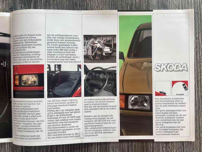 Dobový prospekt Škoda 105 - 120 - 130 serie ( 198X ) NL - foto 5