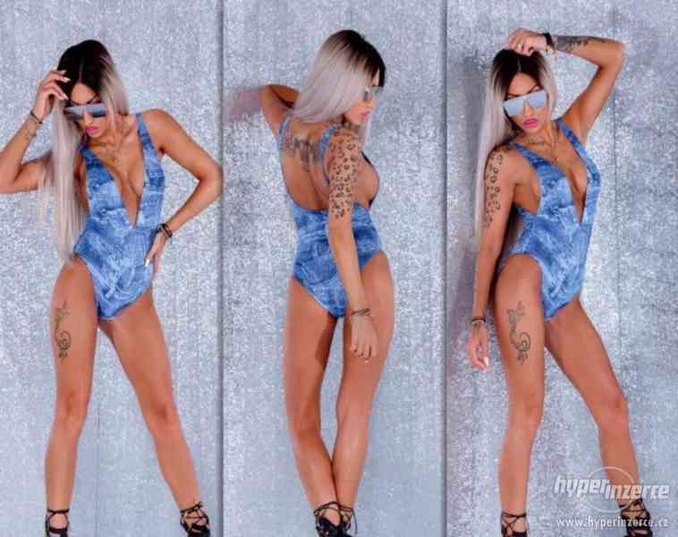Sexi damske body s kvetmi, cipkovane body, priesvitne body - foto 9