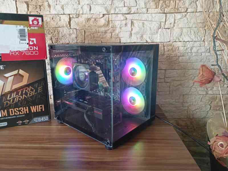 🔥 HERNÍ PC RYZEN 5 5600, 16GB RAM, RX 7600, SSD, WIFI 🔥 - foto 5
